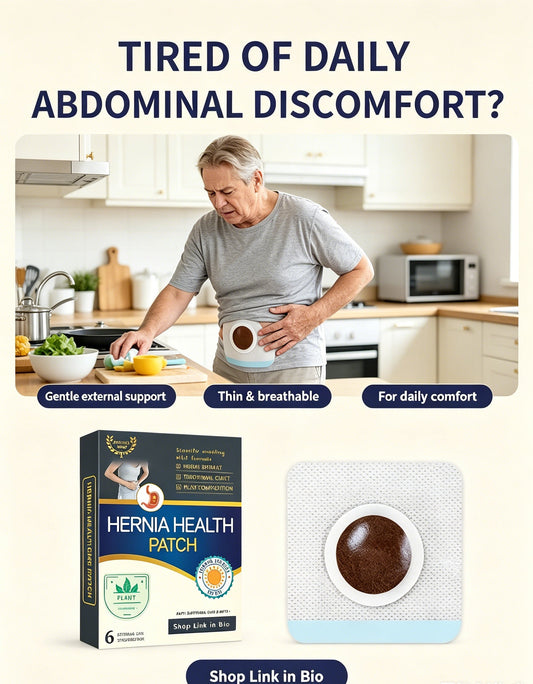 Hernia Support Herbal Patch for Seniors & Adults | Navel & Inguinal Area Daily Auxiliary Care