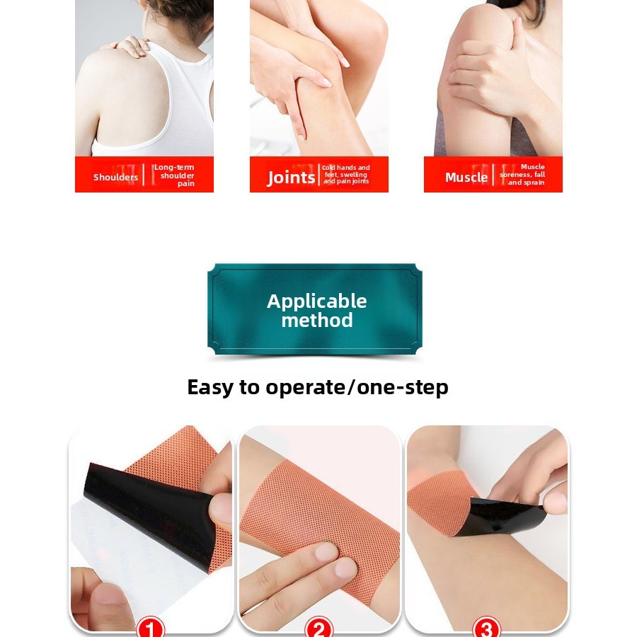 100 Pieces Artemisia & Ginger Herbal Warmth Patch | Self‑Adhesive Heating Pad for Body Relaxation & Comfort | Natural Heat Patch for Shoulder, Neck, Waist, Abdomen & Joints