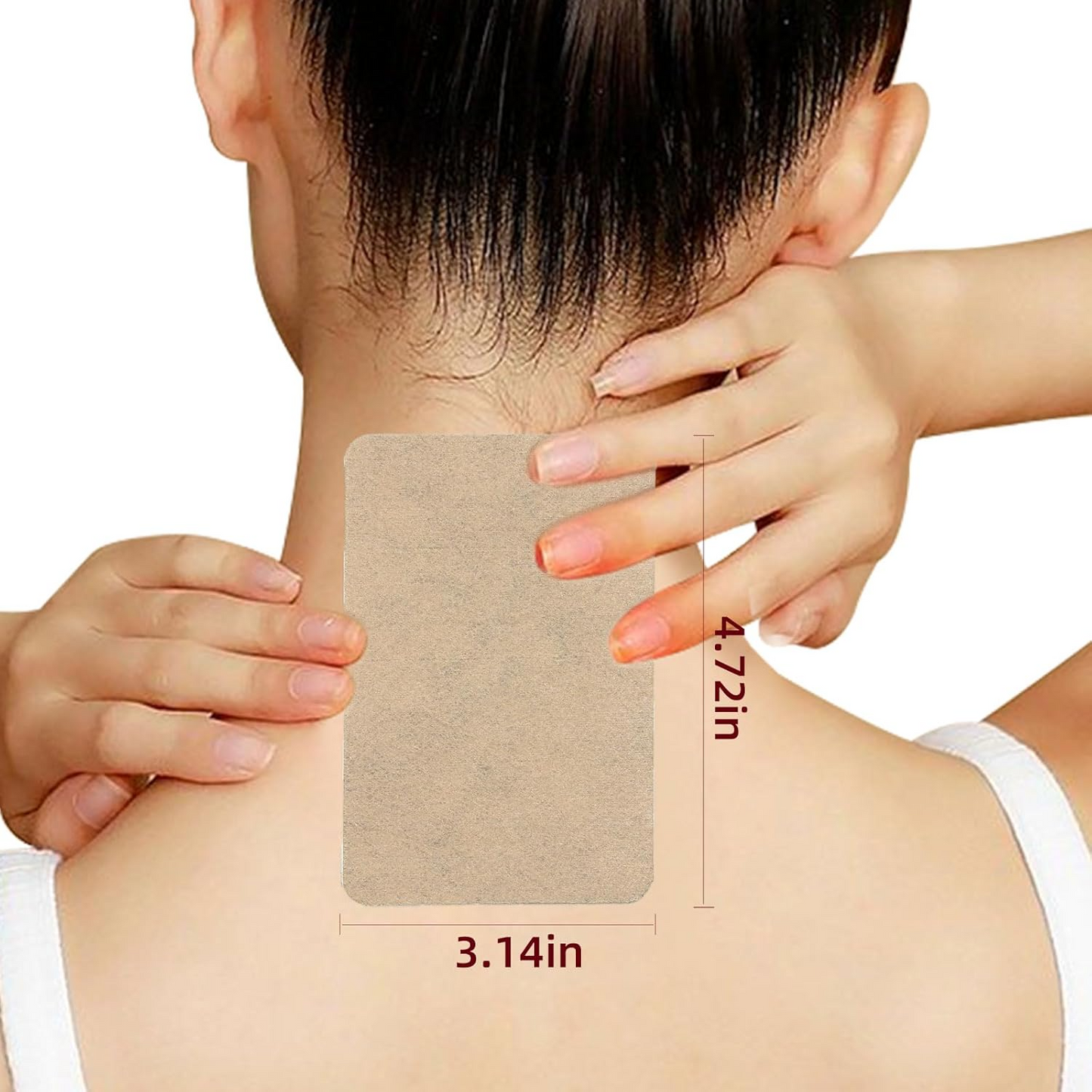 (80 Patches) Ginger Herbal Warm Patches for Shoulder, Neck, Back, Knee & Joint Comfort | Natural Heat Patches, 10 Hours Long Lasting Warmth