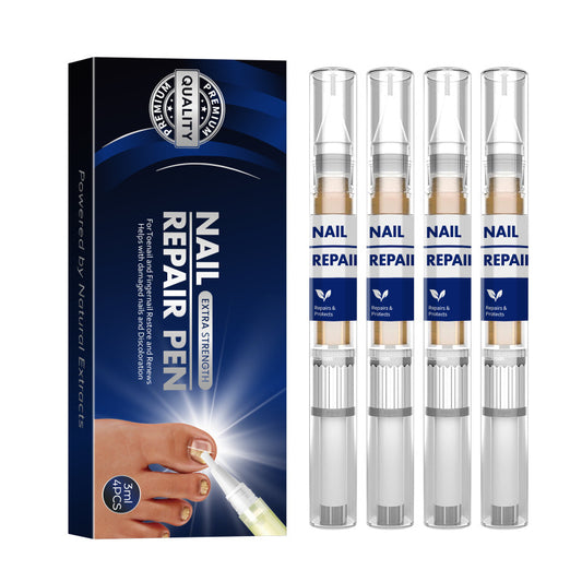 Nail Care Pen (3-Pack) - 25% Undecylenic Acid & Tea Tree Oil, Nourishing Formula for Healthy-Looking Fingernails & Toenails, 3ml per Pen (Pack of 3/4)