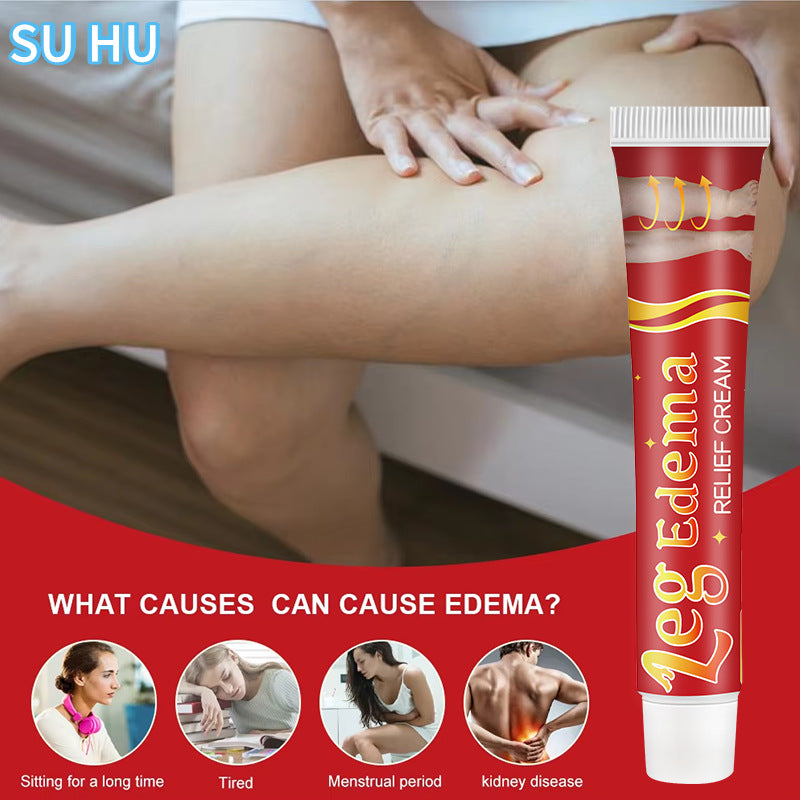 Leg Slimming Massage Cream - Natural Plant Formula, Soothing Swelling & Tightening Skin, Edema Relief for Legs, Light & Non-Greasy, Suitable for Sensitive Skin