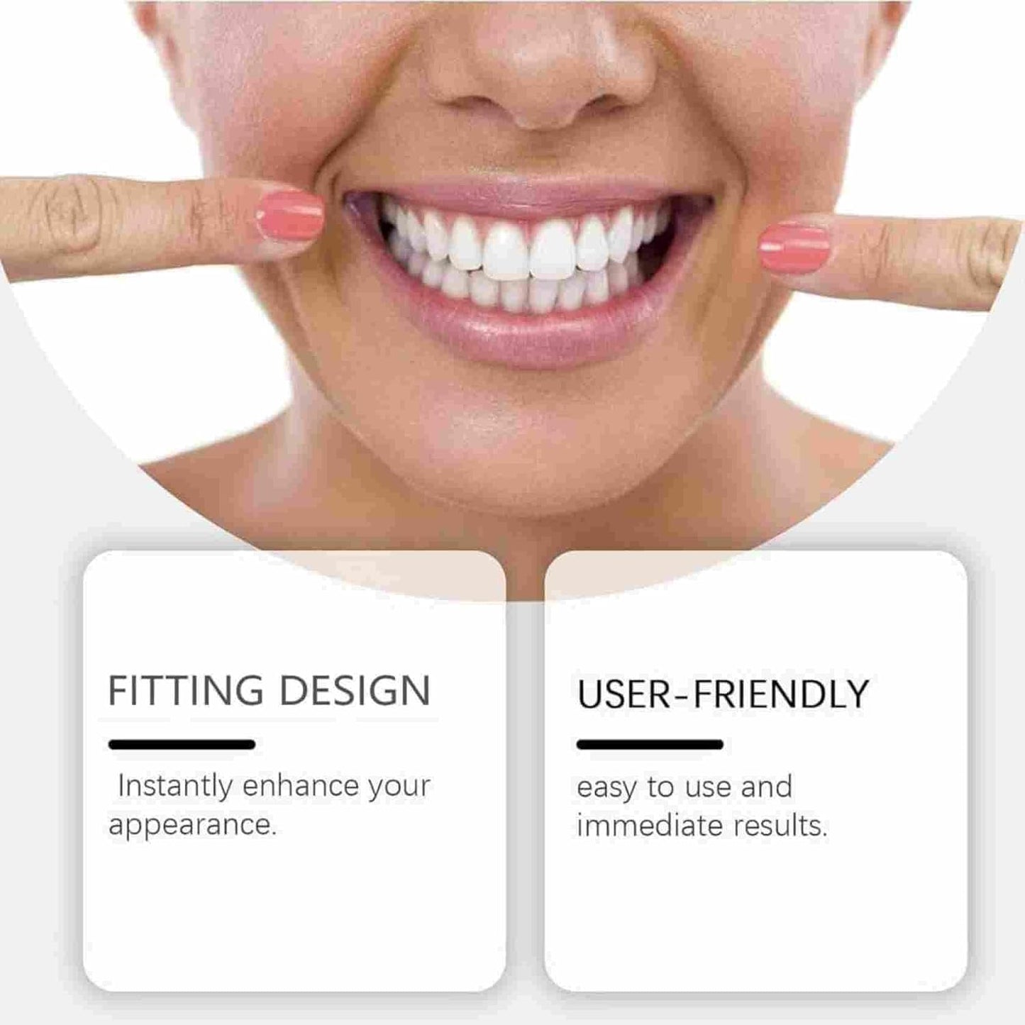 Functional dentures, Adjustable Functional Full-Mouth dentures, Premium Style, Custom-Made Silicone Full-Mouth Denture Set, Premium Style, for Men and Women-2-piece