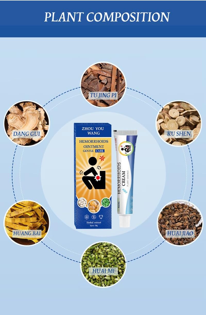 2-Pack Sophora Japonica Herbal Care Ointment | Soothing Anal Care Cream for Men & Women