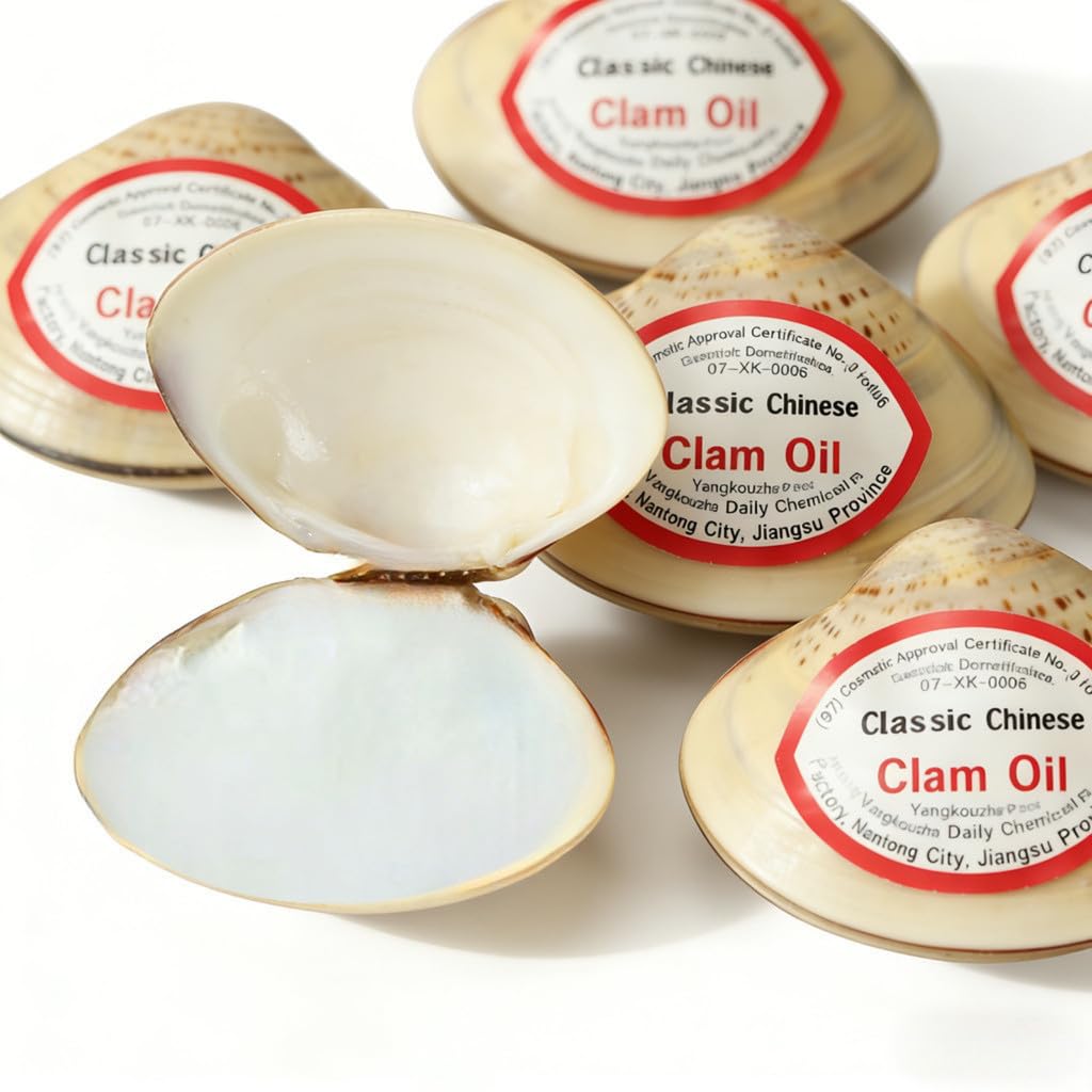 Timeless Chinese Clam-Shell Hand Balm - 5-Pack for Family & Gifting - Intensely Nourishes Dry, Rough Skin - Iconic Natural Shells & Proven Formula