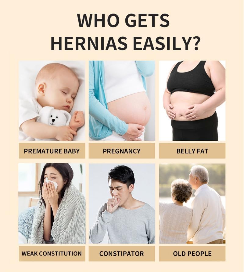 Hernia Patch for Adults and Elderly - Inguinal Mass & Navel Acupoint Patch with Herbal Extract for Gentle Care 12 Pieces (Two Boxes)