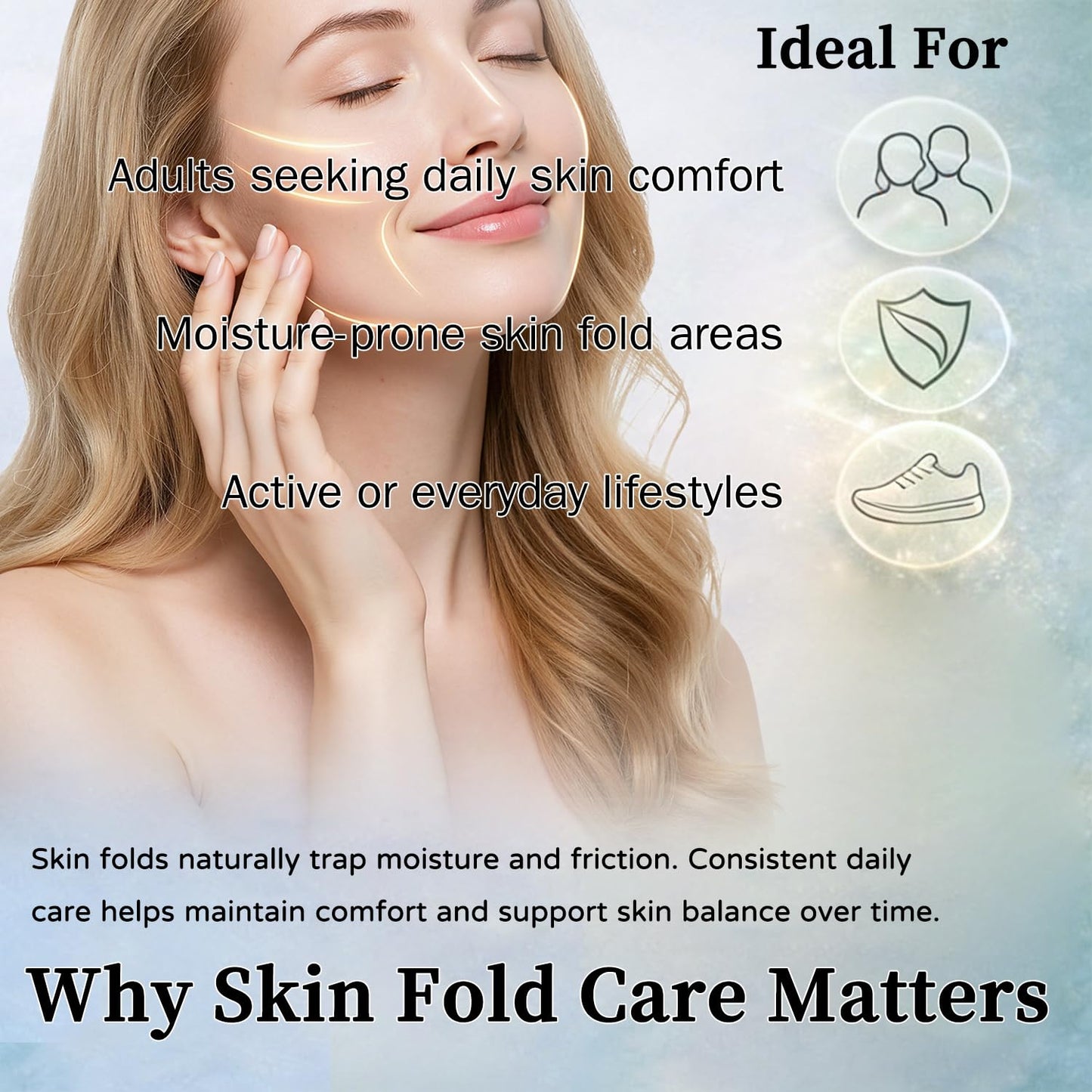 2026 New Intertrigo Cream, Professional Intertrigo ReliefCream, Skin Fold Care & Chafing Support Cream With Zinc Oxide & Undecylenic Acid Helps Soothe Irritated Skin, Moisture & Friction Control（1PC）