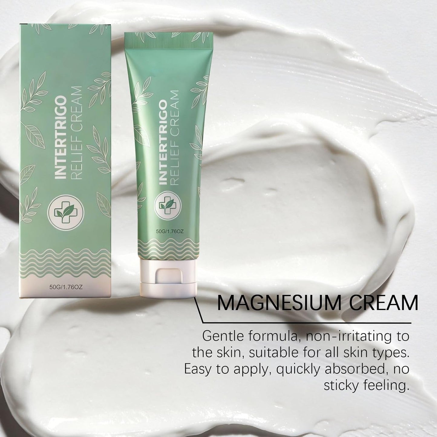 Intertrigo Care Cream, Anti-Chafing Barrier with Zinc Oxide & Undecylenic Acid, Professional Skin Fold Care, Soothe Irritation, Moisture Control for Sensitive Areas (1)