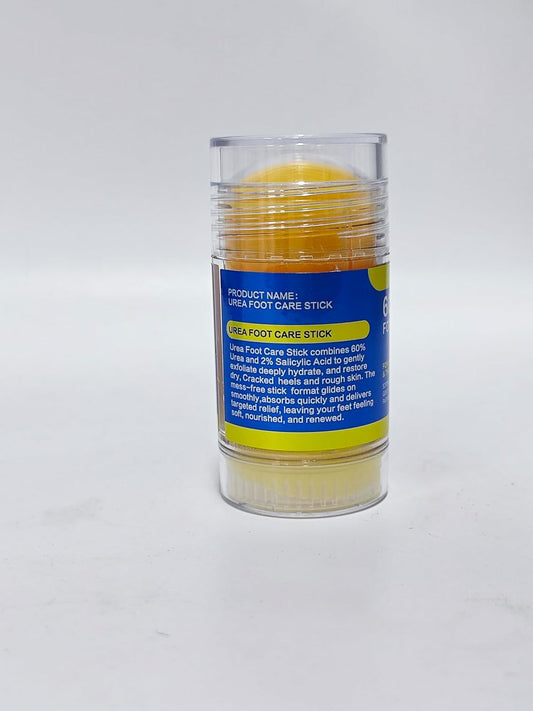 60% Urea Foot Care Stick (with 2% Salicylic Acid) — Moisturizing Foot Cream for Dry Skin on Feet, Knees, Elbows & Hands - Hydrates & Softens Rough Skin (2-Pieces)