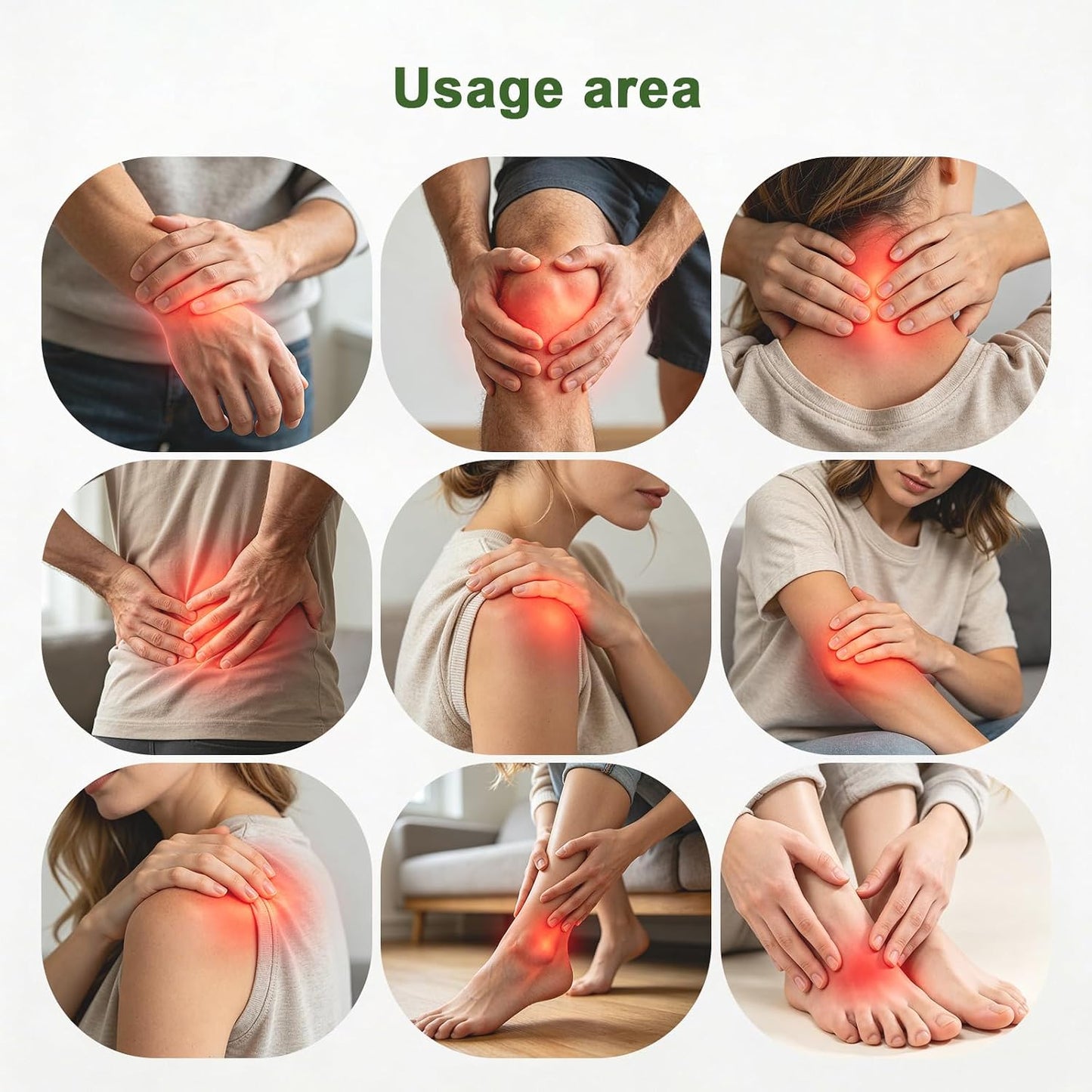 100 PCS Warming Herbal Knee Patches with Wormwood Extract, 12 Hours Lasting Comfort for Soothing Joint Discomfort in Knee, Back, Neck & Shoulder
