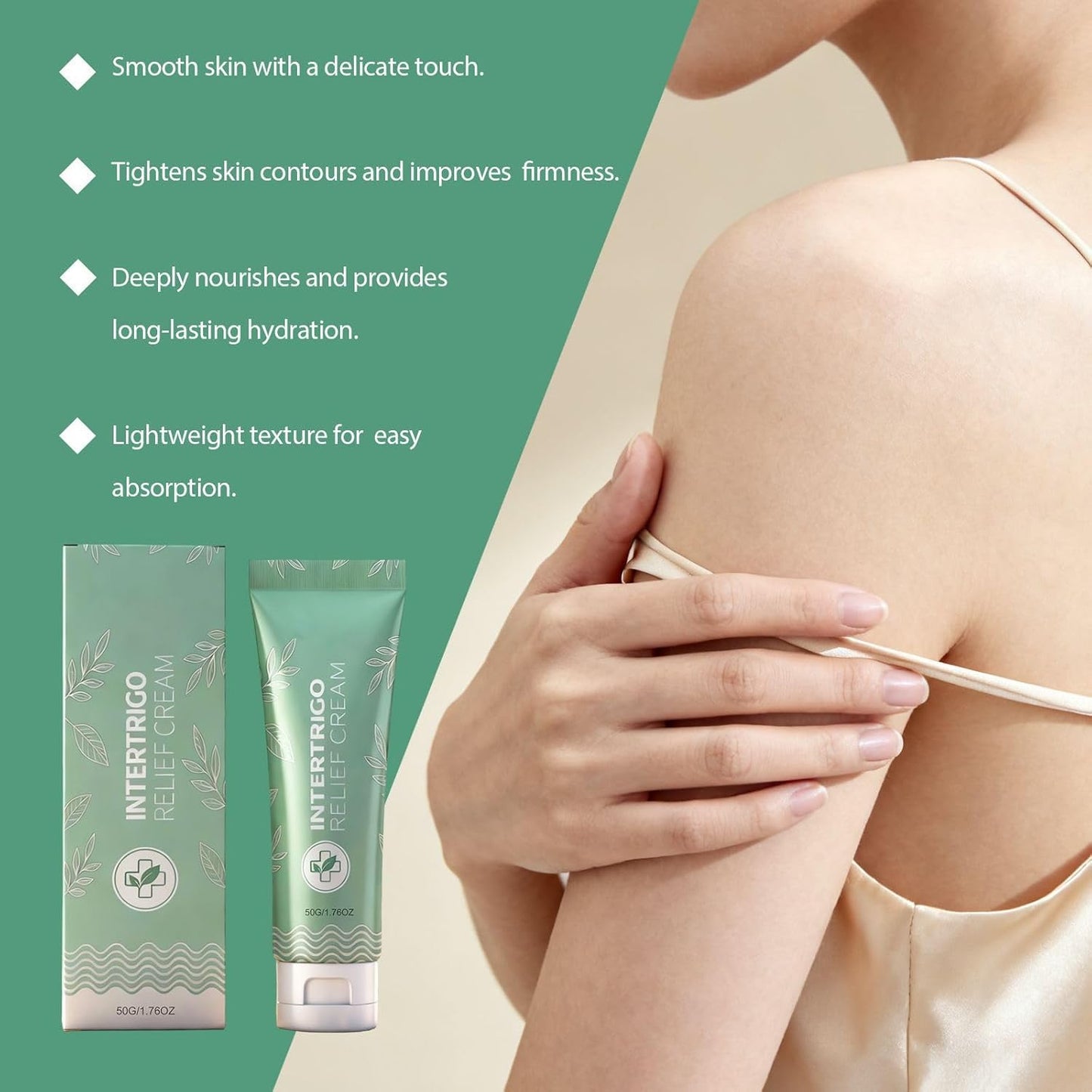 Intertrigo Care Cream, Anti-Chafing Barrier with Zinc Oxide & Undecylenic Acid, Professional Skin Fold Care, Soothe Irritation, Moisture Control for Sensitive Areas (1)