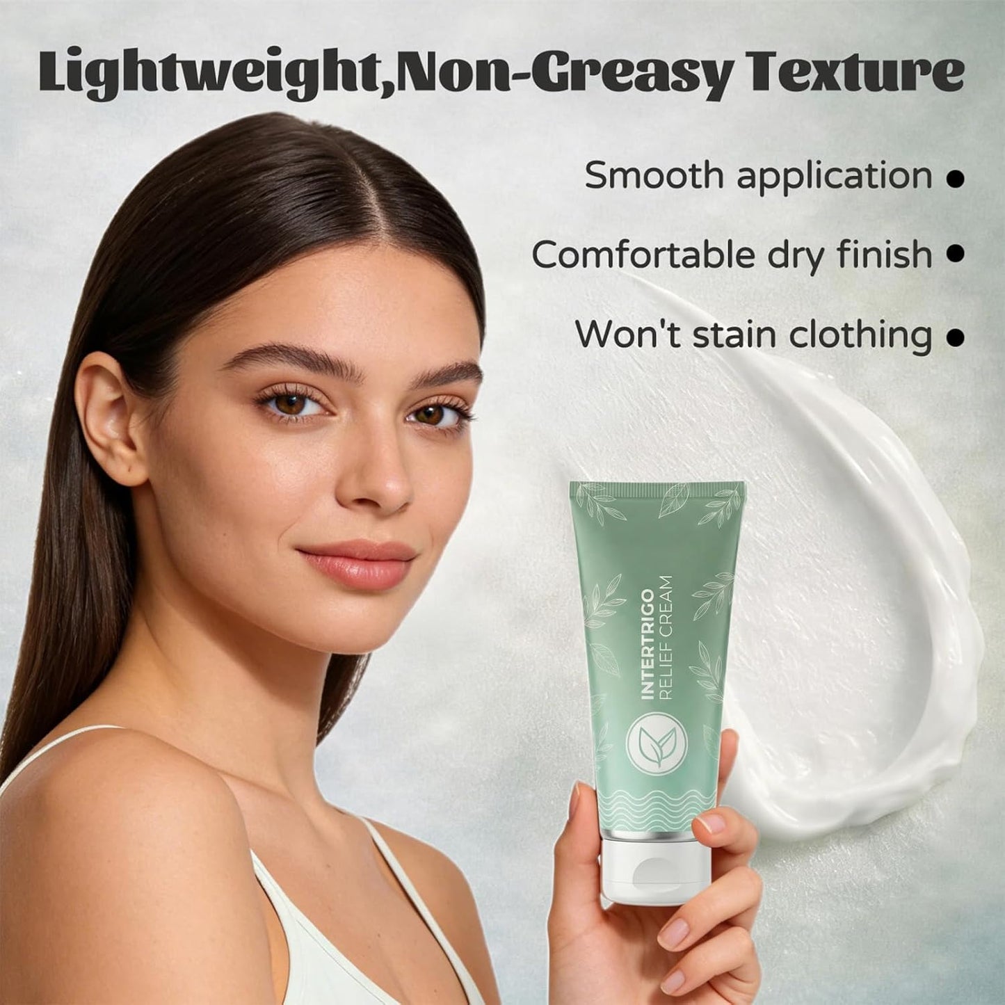 2026 New Intertrigo Cream, Professional Intertrigo ReliefCream, Skin Fold Care & Chafing Support Cream With Zinc Oxide & Undecylenic Acid Helps Soothe Irritated Skin, Moisture & Friction Control（1PC）