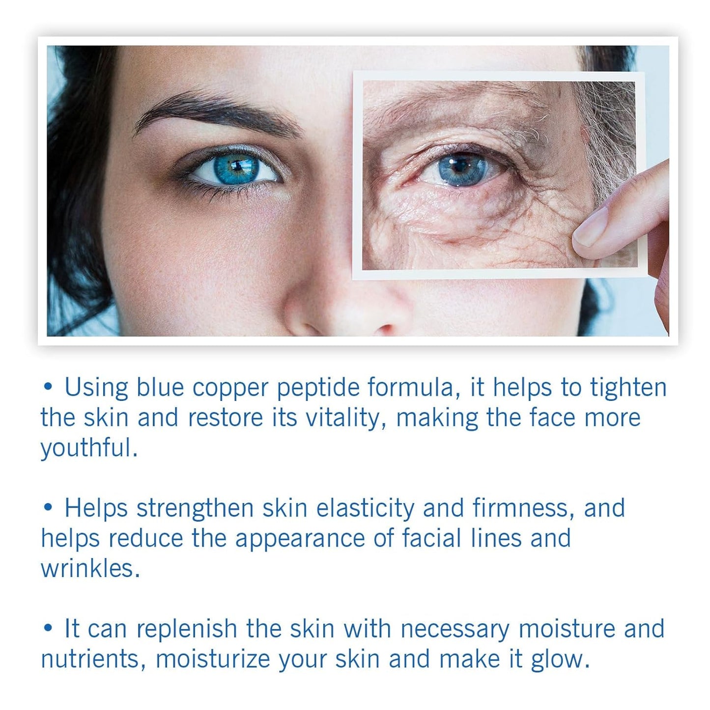 Blue Copper Peptide Serum - Firming Hydration for All Skin Types