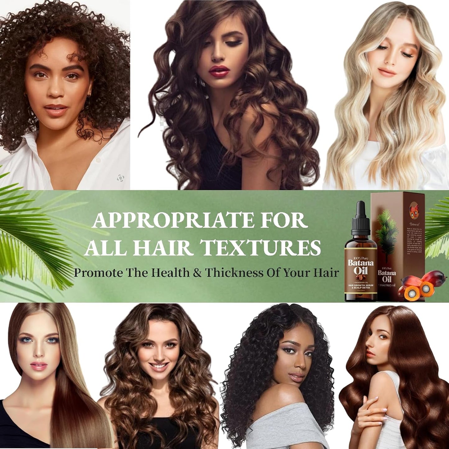 Batana Oil for Hair Growth, 100% Organic Batana Oil from Honduras with Rosemary, Enhances Hair & Skin Radiance Nourishment, Reduce Hair Loss, Batana Hair Oil for Women and Ma, 30ml / 1 Fl Oz (1)