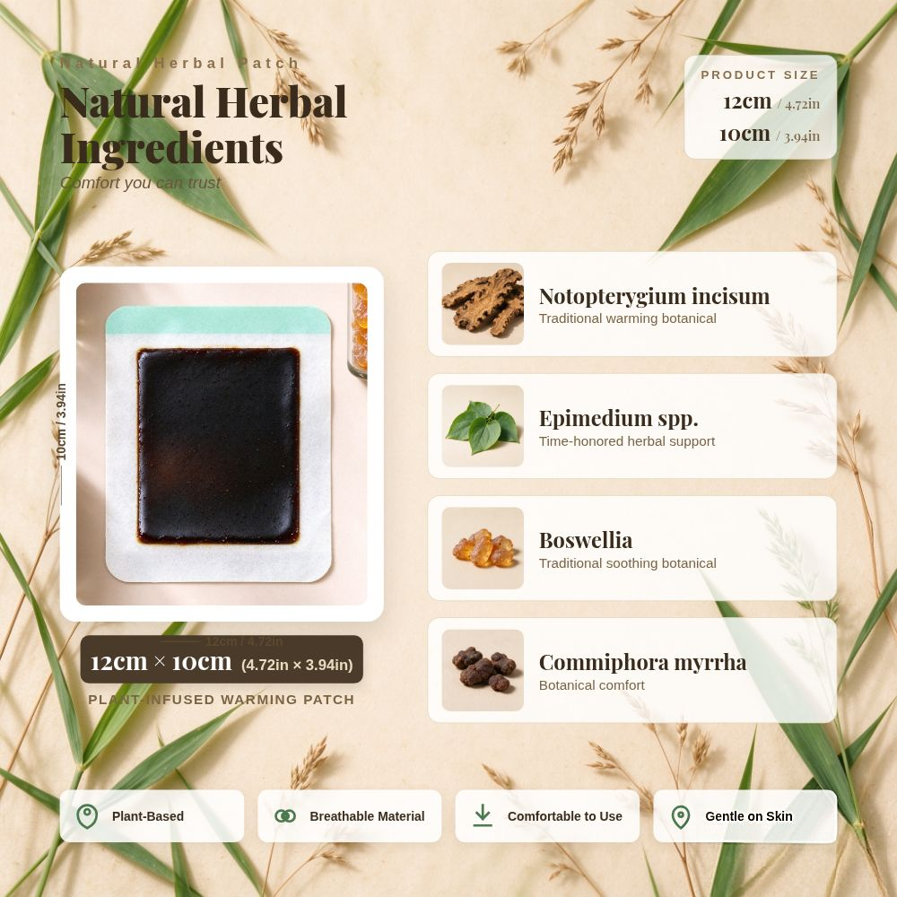 botanical Blend Herbal Patch | For Daily Self-Care, 10 Patches